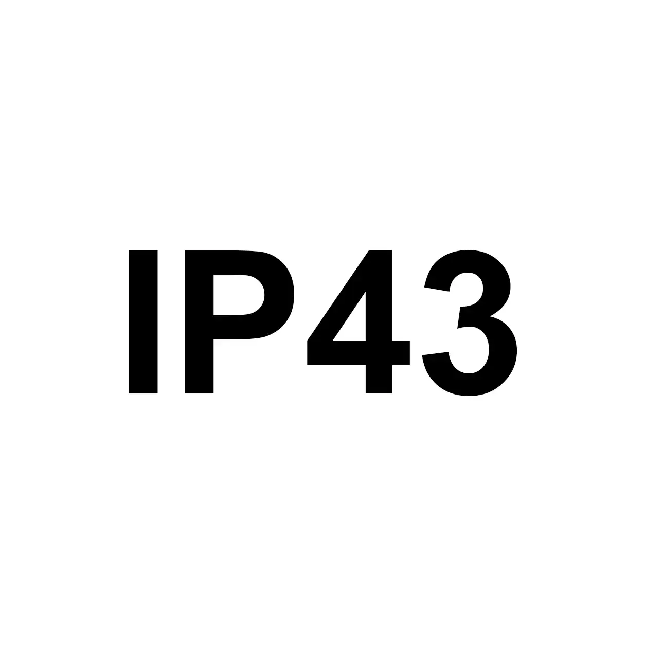 Logo enclosure rating IP43
