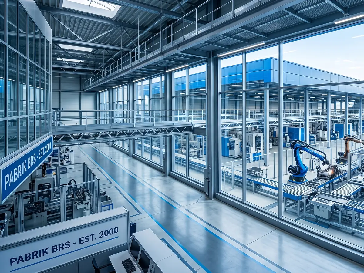 Lini produksi di dalam pabrik BRS